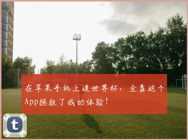 在苹果手机上追世界杯，全靠这个App拯救了我的体验！